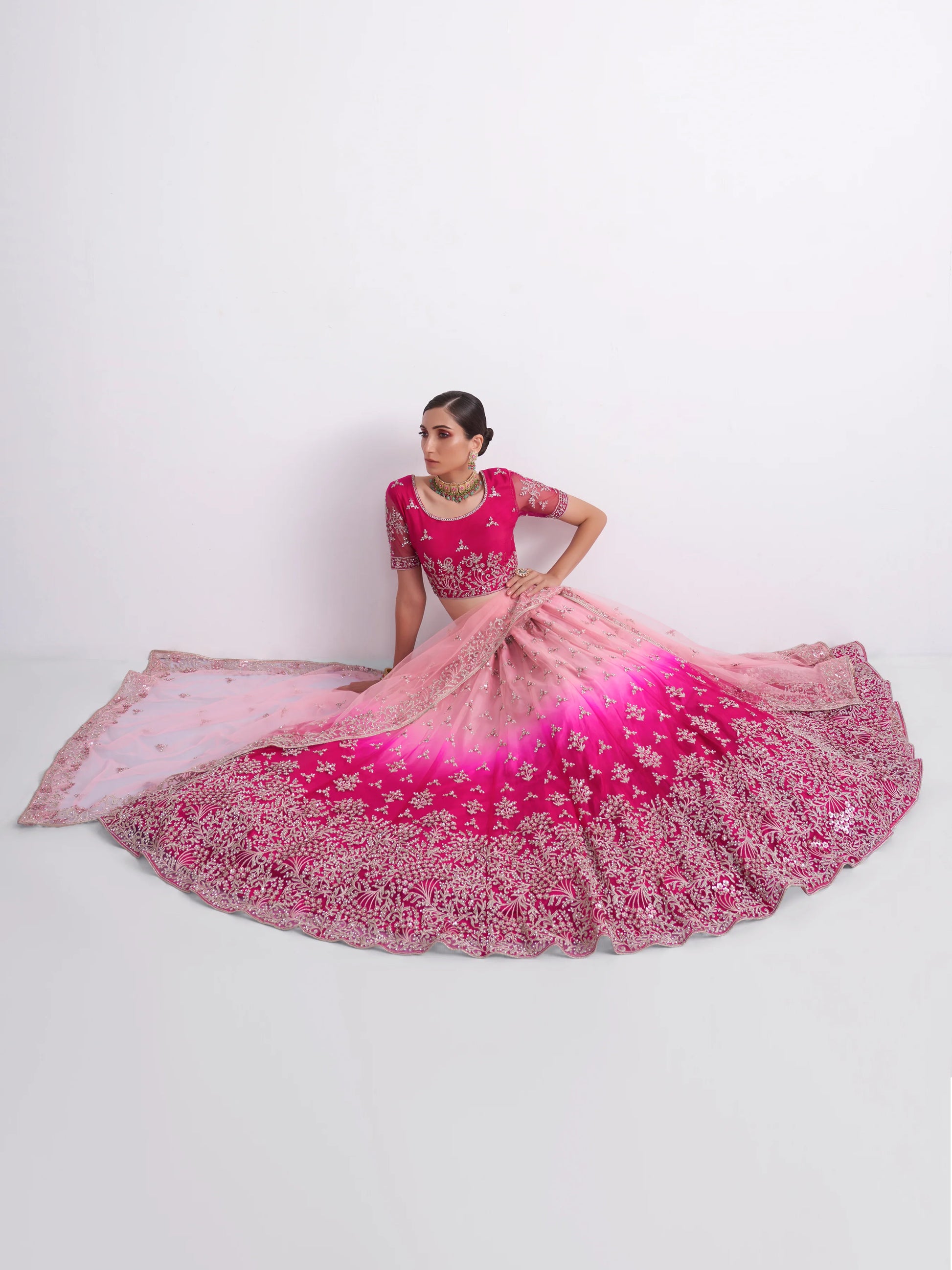 Rani Pink Lehenga Online in India