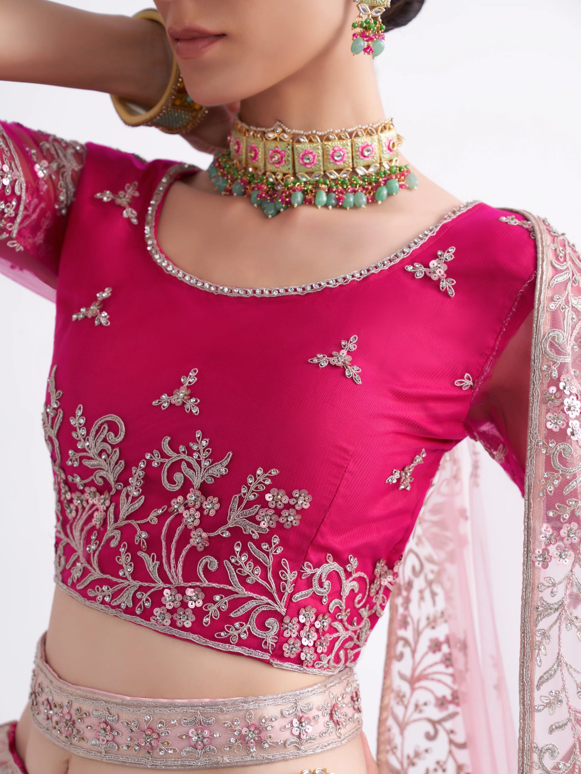 Rani Pink Lehenga Online in India