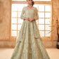 Pista Green Heavy Embroidered Net Lehenga Choli With Dupatta