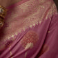 Rose Pink Banarasi Handloom Silk Saree