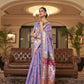 Heather Purple Kashmiri Kani Jamewar Saree