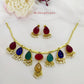 Drashti Multicolor Stone & Pearls Necklace Set