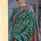 Dark Green Handloom Woven Silk Saree