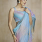 Oceanfoam Blue Multicolor Silk Saree