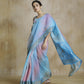 Oceanfoam Blue Multicolor Silk Saree