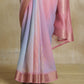 Oceanfoam Pink Multicolor Silk Saree