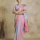 Oceanfoam Pink Multicolor Silk Saree