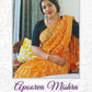 Apoorva Mishra in Nagpur Orange Block Printed Handloom Cotton Mulmul Saree