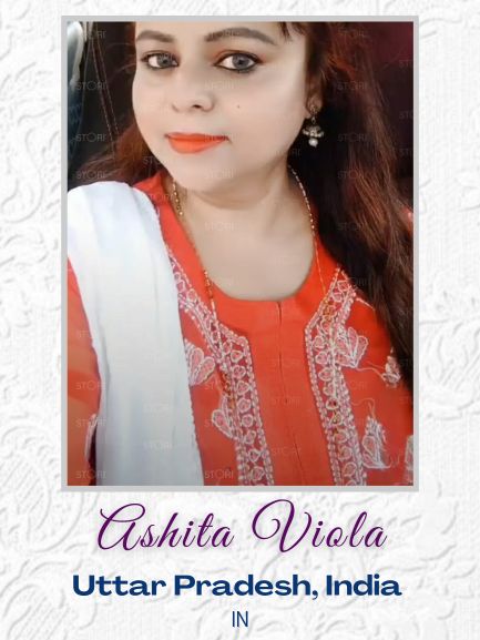 Ashita Viola in Boota Jaal Style Georgette Handcrafted Chikankari Kurti With Inner