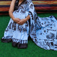 Black Caravan Cotton Mulmul Saree