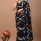 Black Tie-n-Dye Handloom Cotton Mulmul Saree