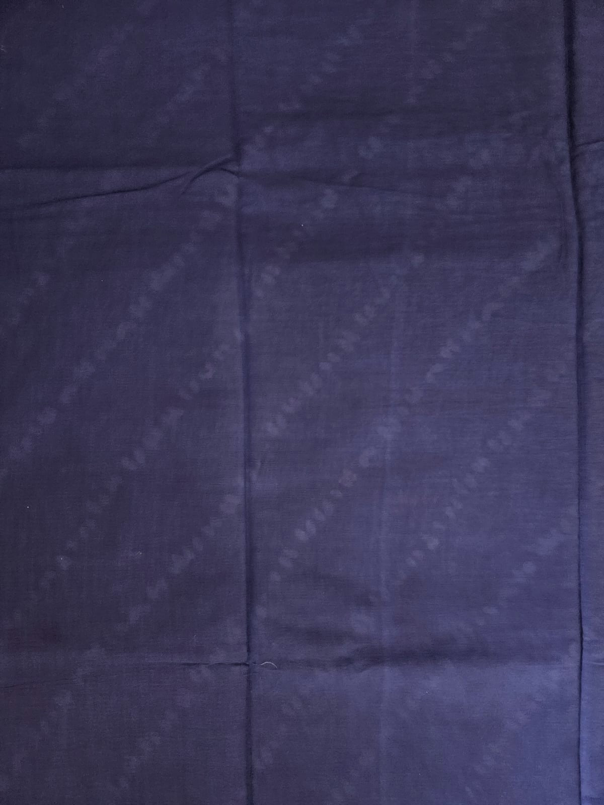 Indigo Blue Tie-N-Dye Printed Handloom Cotton Mulmul Saree