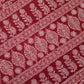 Maroon Noor Full Jaal Hand Embroidered Lucknowi Chikankari Saree