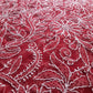 Deep Red Noor Full Jaal Hand Embroidered Lucknowi Chikankari Saree