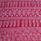 Deep Red Noor Full Jaal Hand Embroidered Lucknowi Chikankari Saree