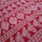 Deep Red Noor Full Jaal Hand Embroidered Lucknowi Chikankari Saree