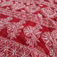 Deep Red Noor Full Jaal Hand Embroidered Lucknowi Chikankari Saree