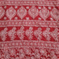 Deep Red Noor Full Jaal Hand Embroidered Lucknowi Chikankari Saree