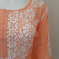 Kaaya Peach Modal Chikankari Kurti