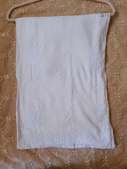 Pinaka Aari Work Lucknowi Chikankari Rayon Palazzo