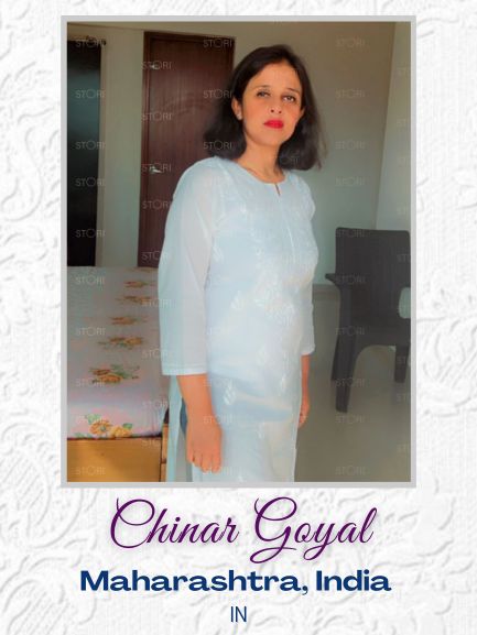 Chinar Goyal in White Pure Cotton Chikankari Kurti