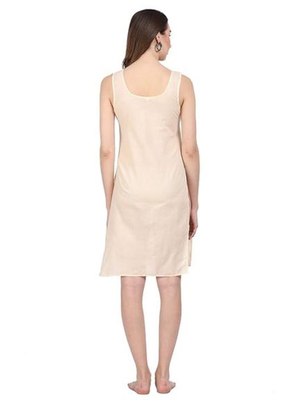 Cream Cotton Long Inner Slip