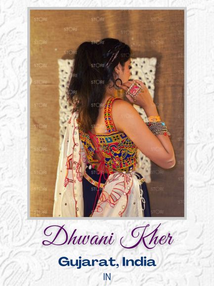 Dhwani Kher in Kutchi Embroidered Blouse