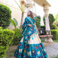  Printed Patola Dola Silk Lehenga Choli Set With Foil Work