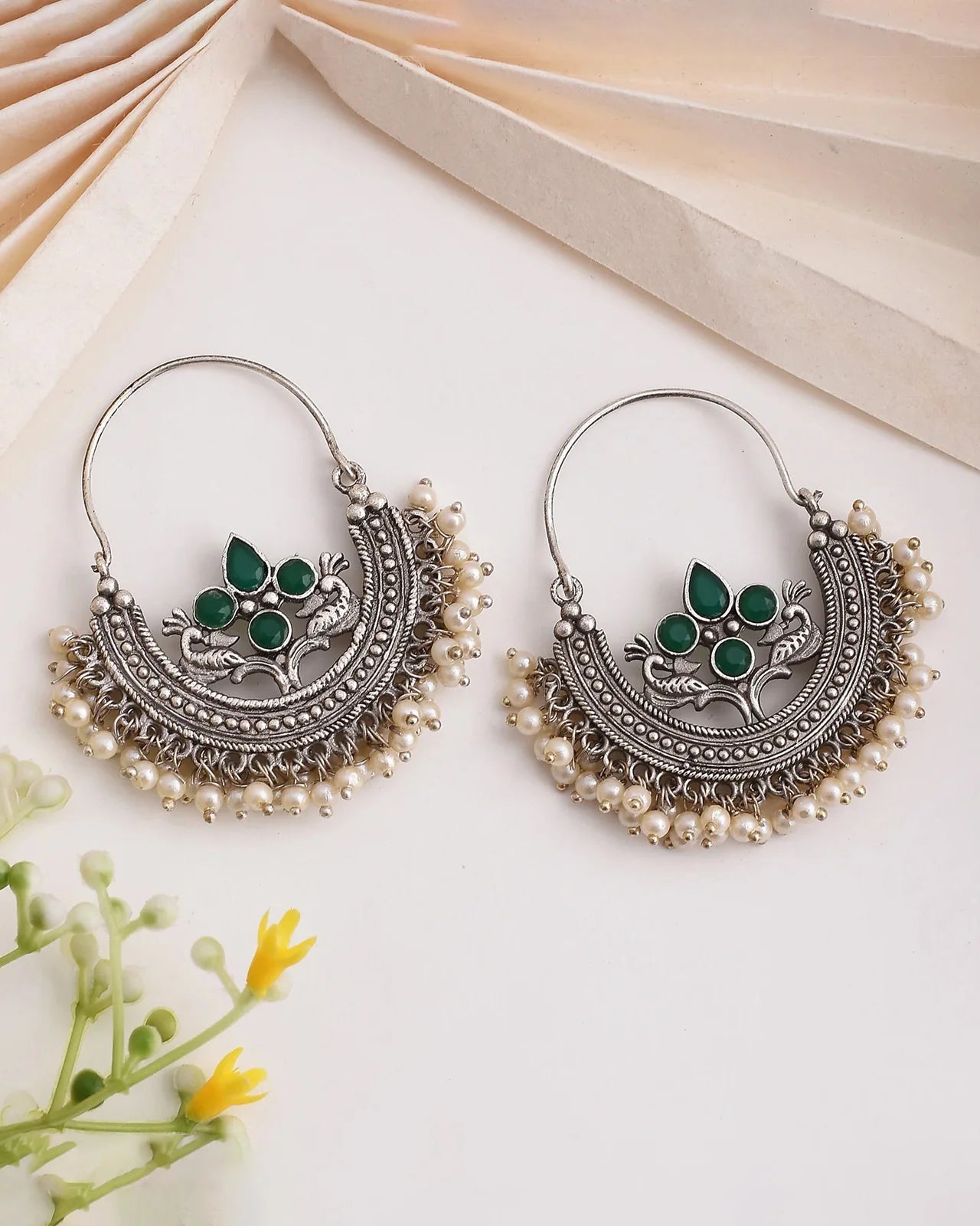 Nusrat Mudra Dangler Earrings