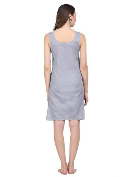 Grey Cotton Long Inner Slip