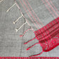 Grey & Red Handloom Cotton Saree