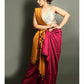 Deep Mauve Handloom Soft Cotton Slub Saree