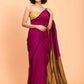 Magenta Handloom Soft Cotton Saree