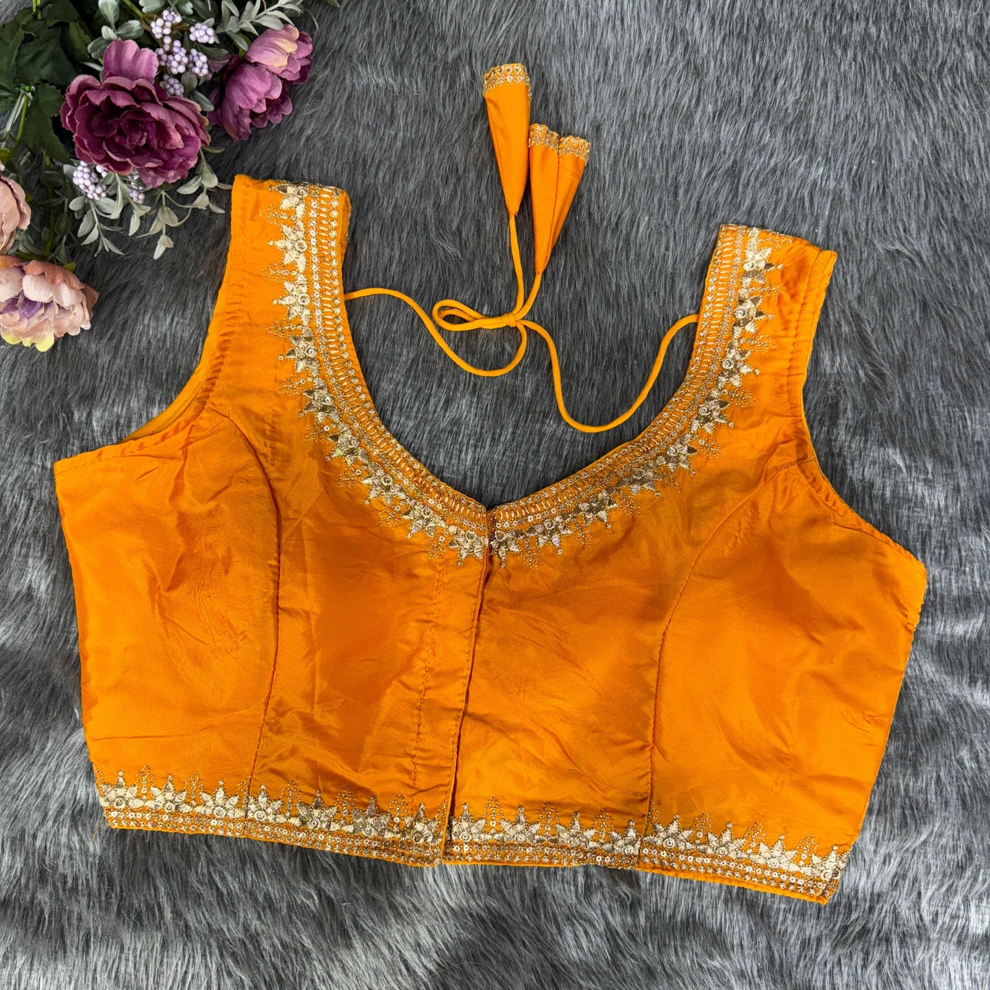 Pattu Silk Blouse With Zari Embroidery