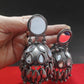  Black Polished Oxidized Jumbo Jhumkis- Navratri Special