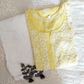 Kaaya Butter Yellow Modal Chikankari Kurti & Palazzo Set