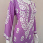 Kaaya Purple Modal Chikankari Kurti