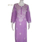 Zaarah Lavendar Handcrafted Soft Modal Cotton Chikankari Kurti