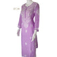 Zaarah Lavendar Handcrafted Soft Modal Cotton Chikankari Kurti