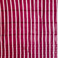 Maroon Chevron Printed Handloom Cotton Mulmul Saree