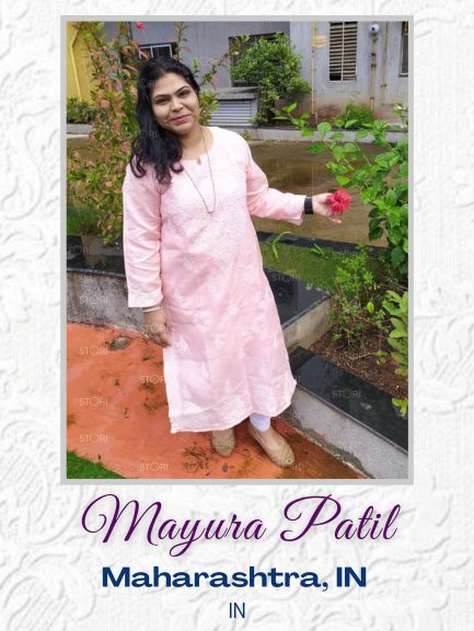 Mayura Patil in Kanika Voile Cotton Chikankari Kurti With Handcrafted Full Jaal
