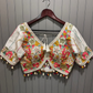 Navratri Silk Blouse With Kutchi Embroidery