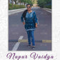 Nupur Vaidya in Teal Blue Short Cotton Chikankari Kurti with Dori