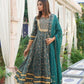 Teal Blue Beautiful Anarkali Kurti With Flex Pant And Chiffon Dupatta