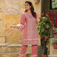  Rose Pink Designer  Two Piece Embroidered Co-ord Set