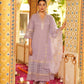 Lavender Three Piece Long Rayon Full Flair Anarkali Kurti Set