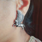 Pegasus Oxidised German Silver Earrings