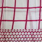 Pink Checks Cotton Mulmul Saree