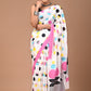 Polka Dots Printed Handloom Cotton Mulmul Saree