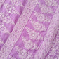 Purple Noor Full Jaal Hand Embroidered Lucknowi Chikankari Saree